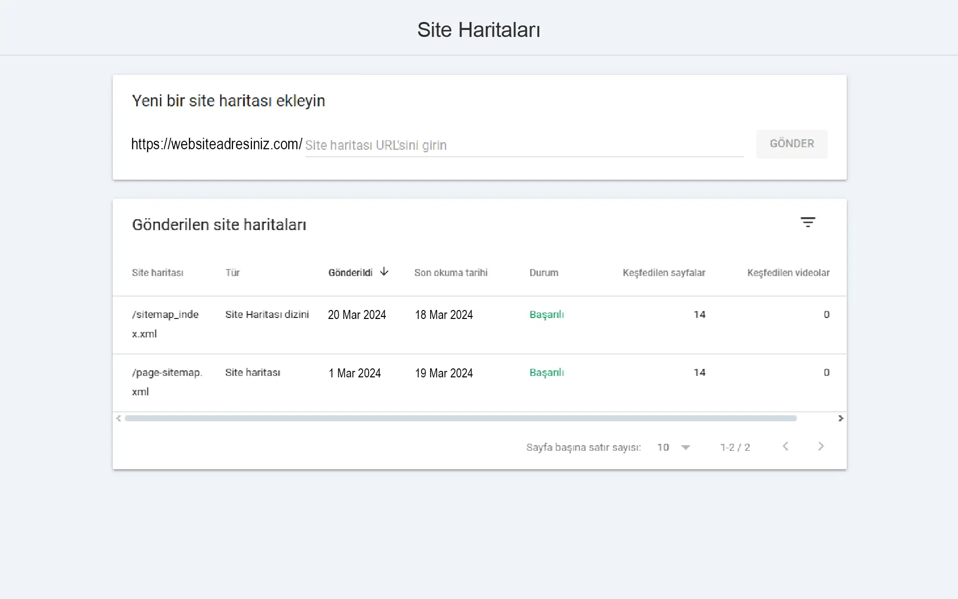 Google Search Console Kullanarak Site Haritası Göndermek